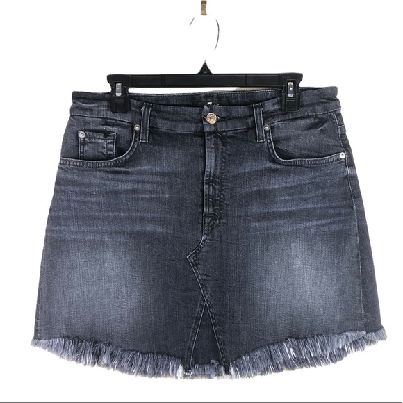 NWOT- 7 For All Mankind Jean Skirt - Picture 2 of 7